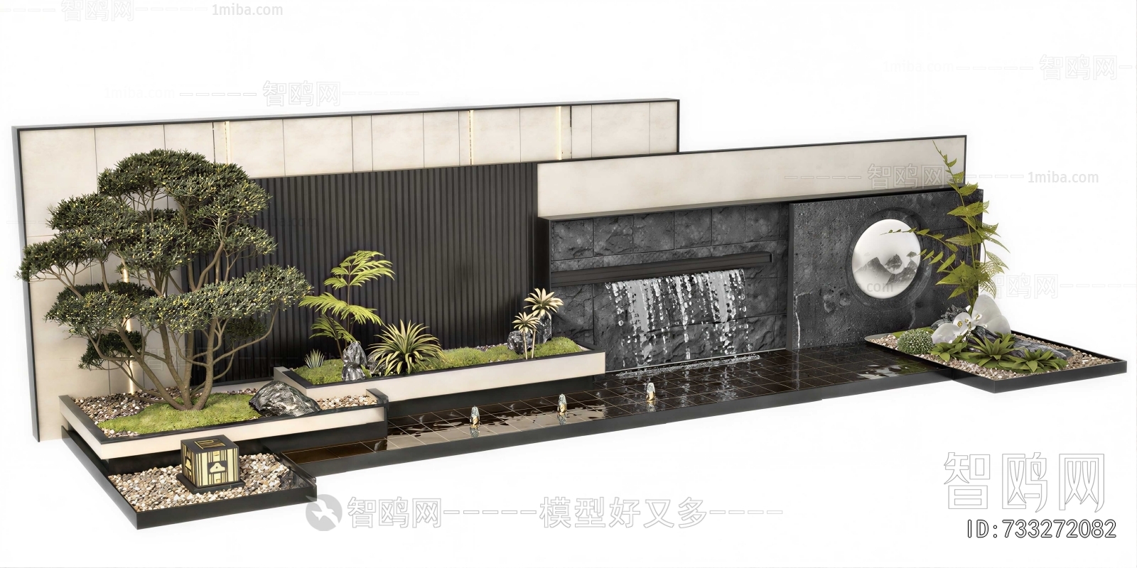 New Chinese Style Landscape Wall