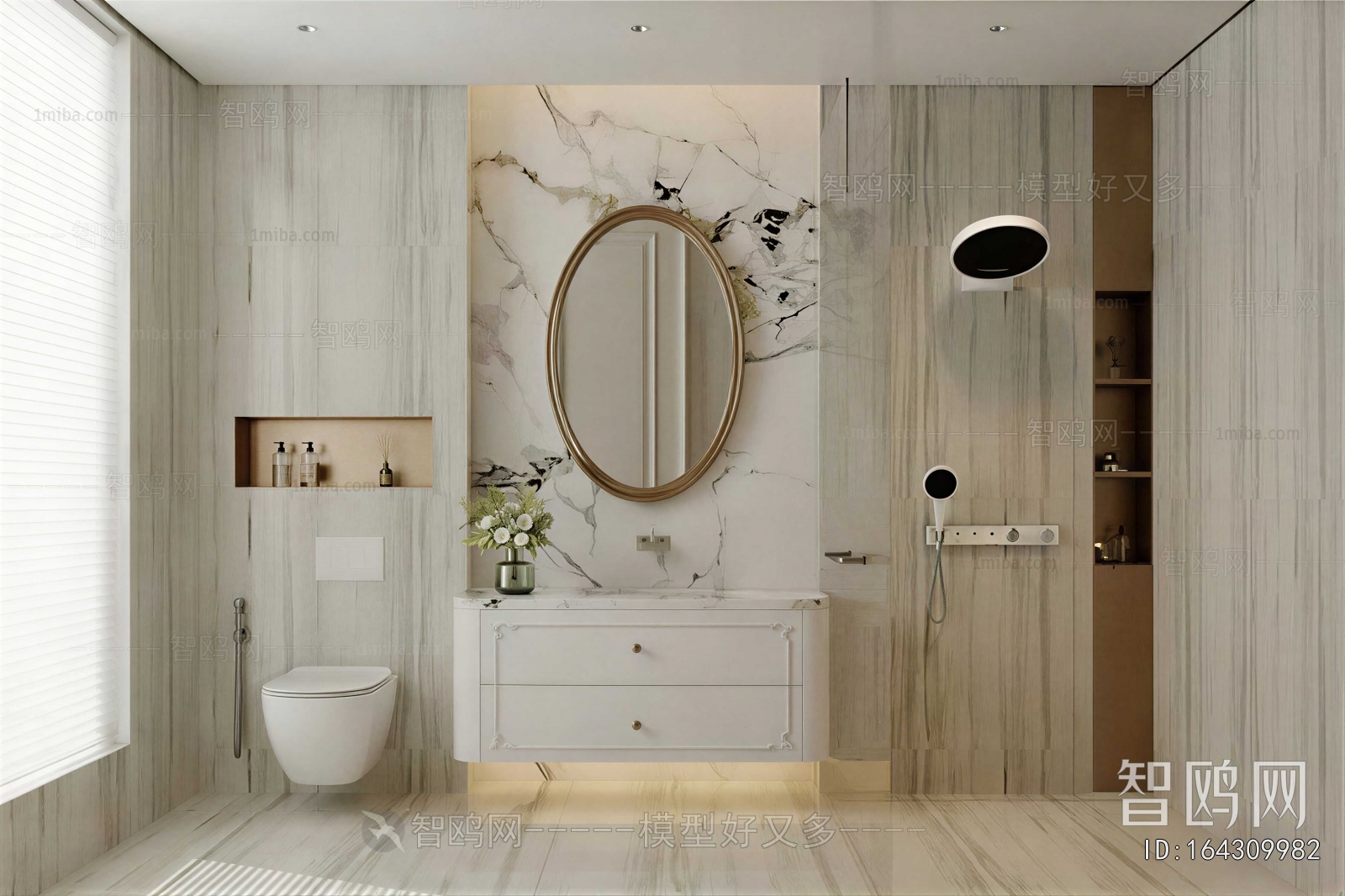 French Style Bathroom Cabinet