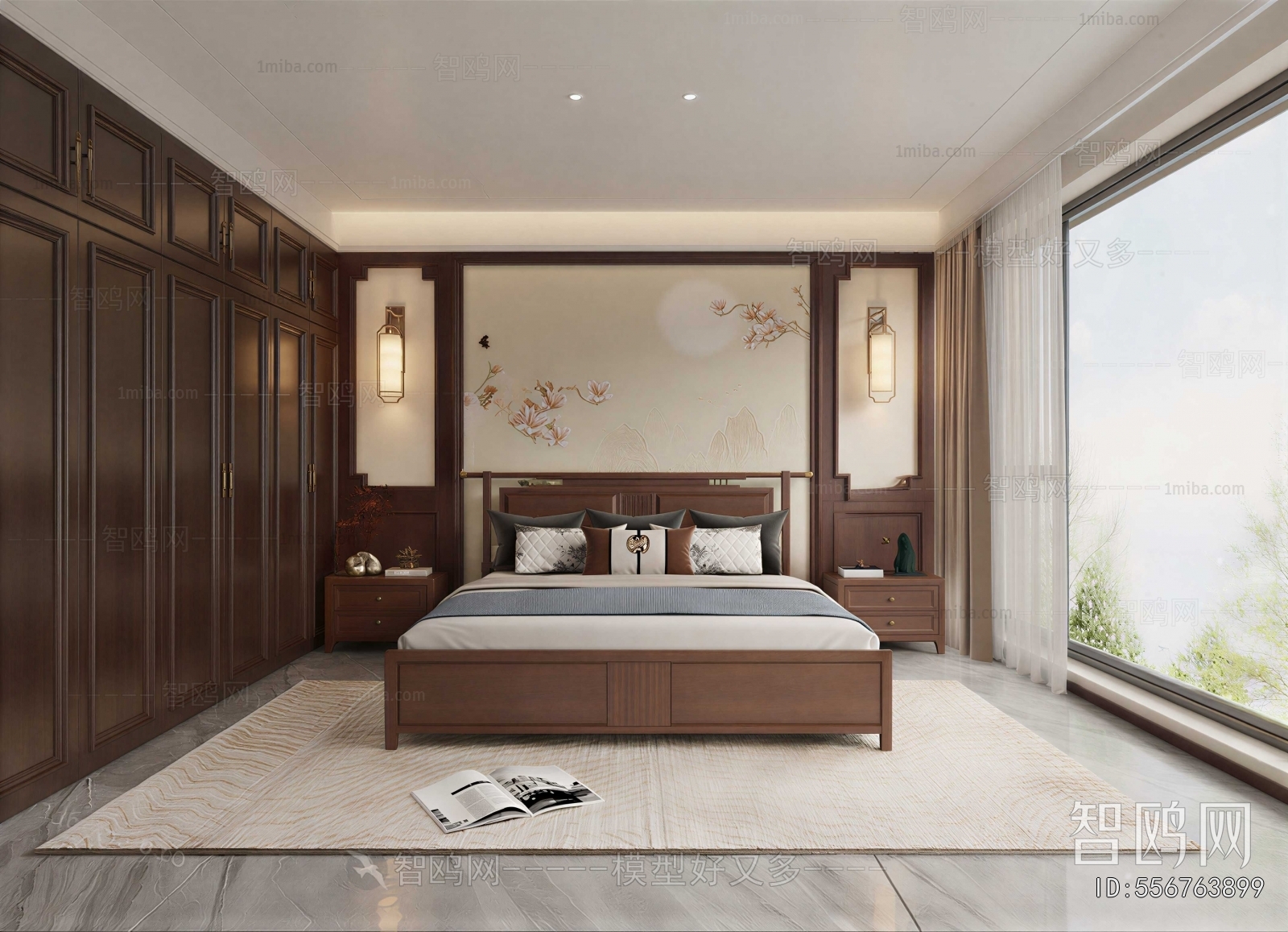 New Chinese Style Bedroom