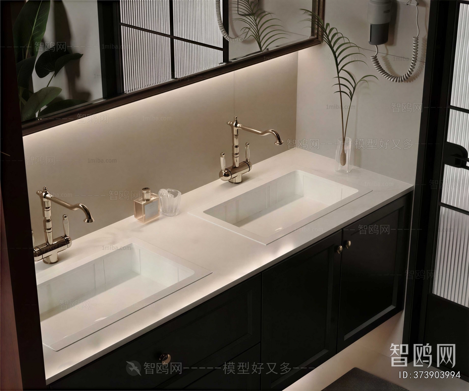 French Style Bathroom Cabinet