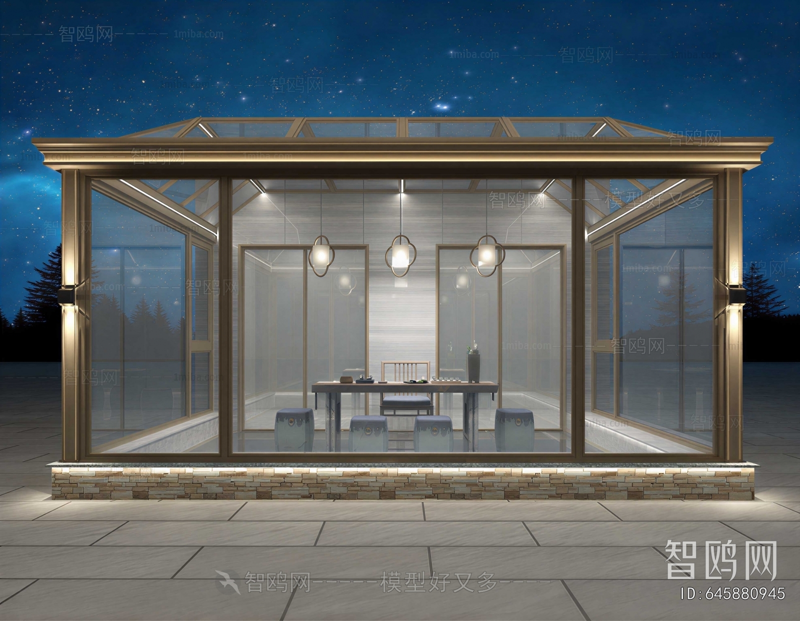 Modern Glass Sunshine Room