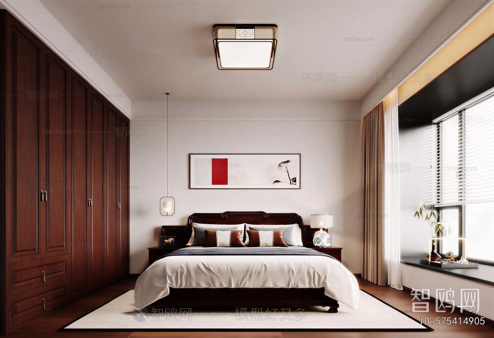 New Chinese Style Bedroom
