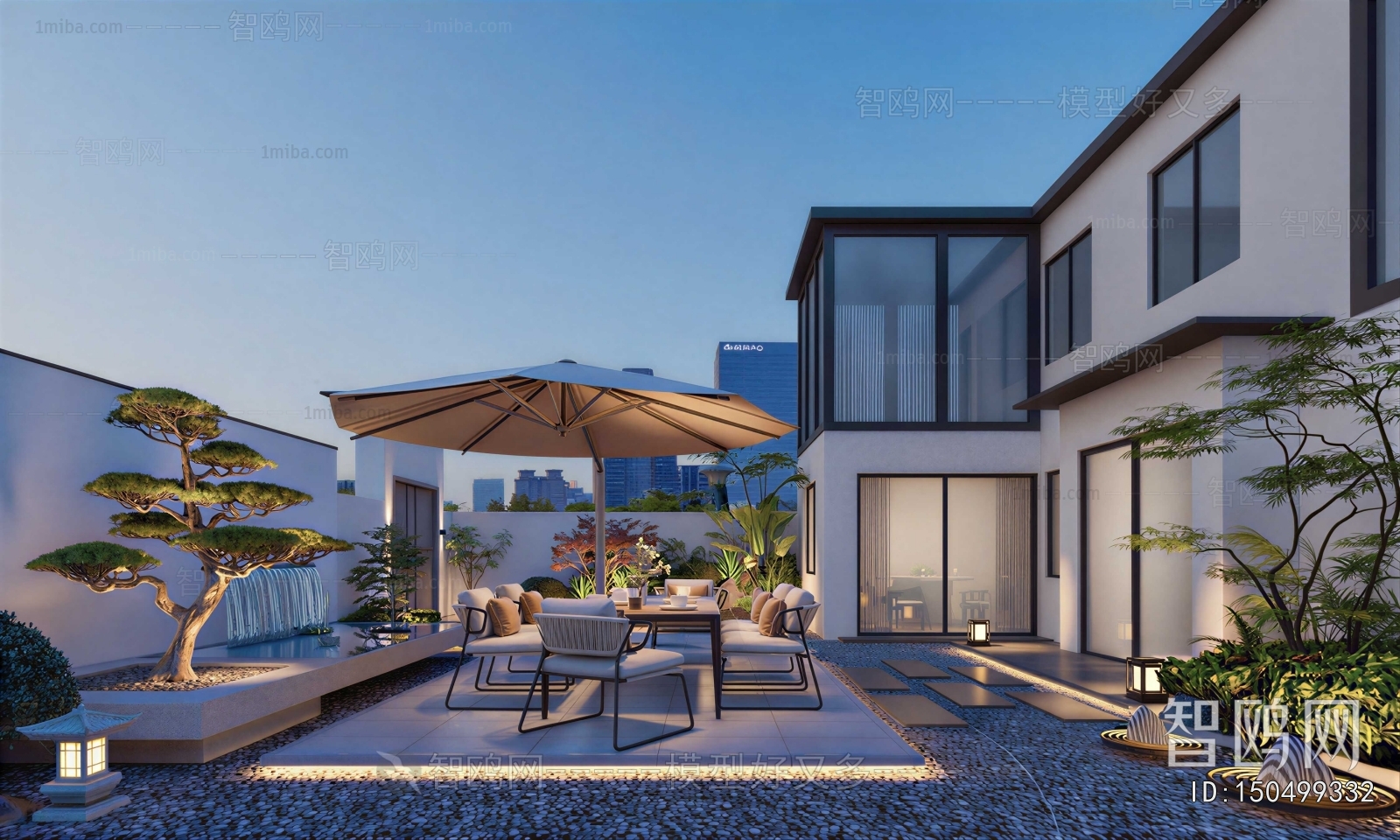 Modern Courtyard/landscape
