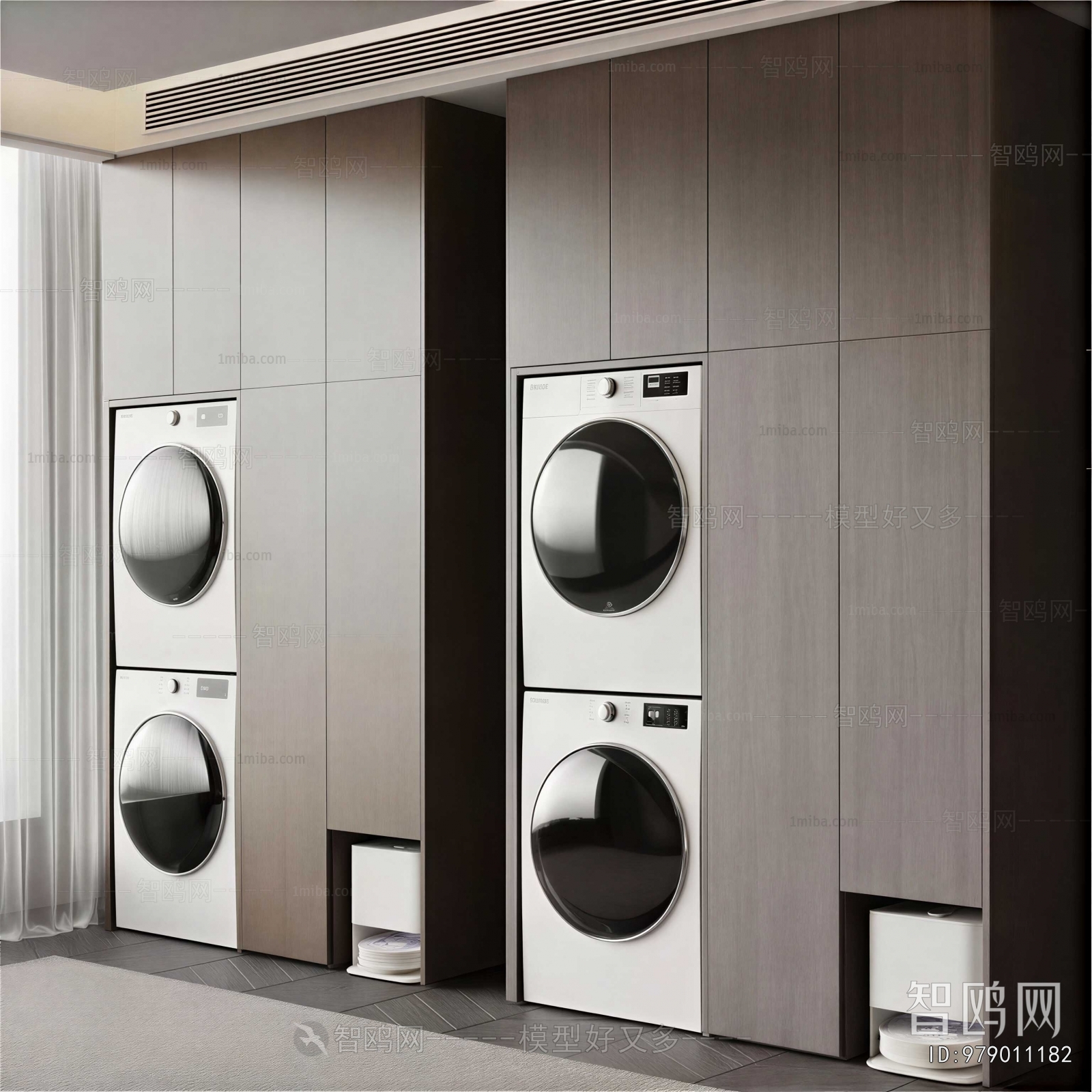 Modern Laundry Cabinet