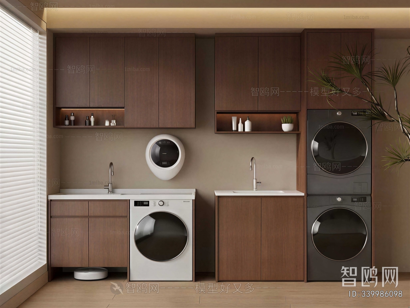 Modern Laundry Cabinet