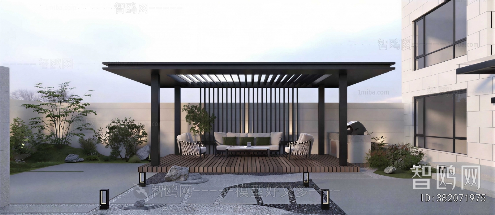 Modern Courtyard/landscape