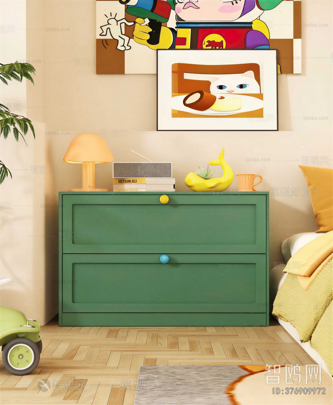 Modern Bedside Cupboard