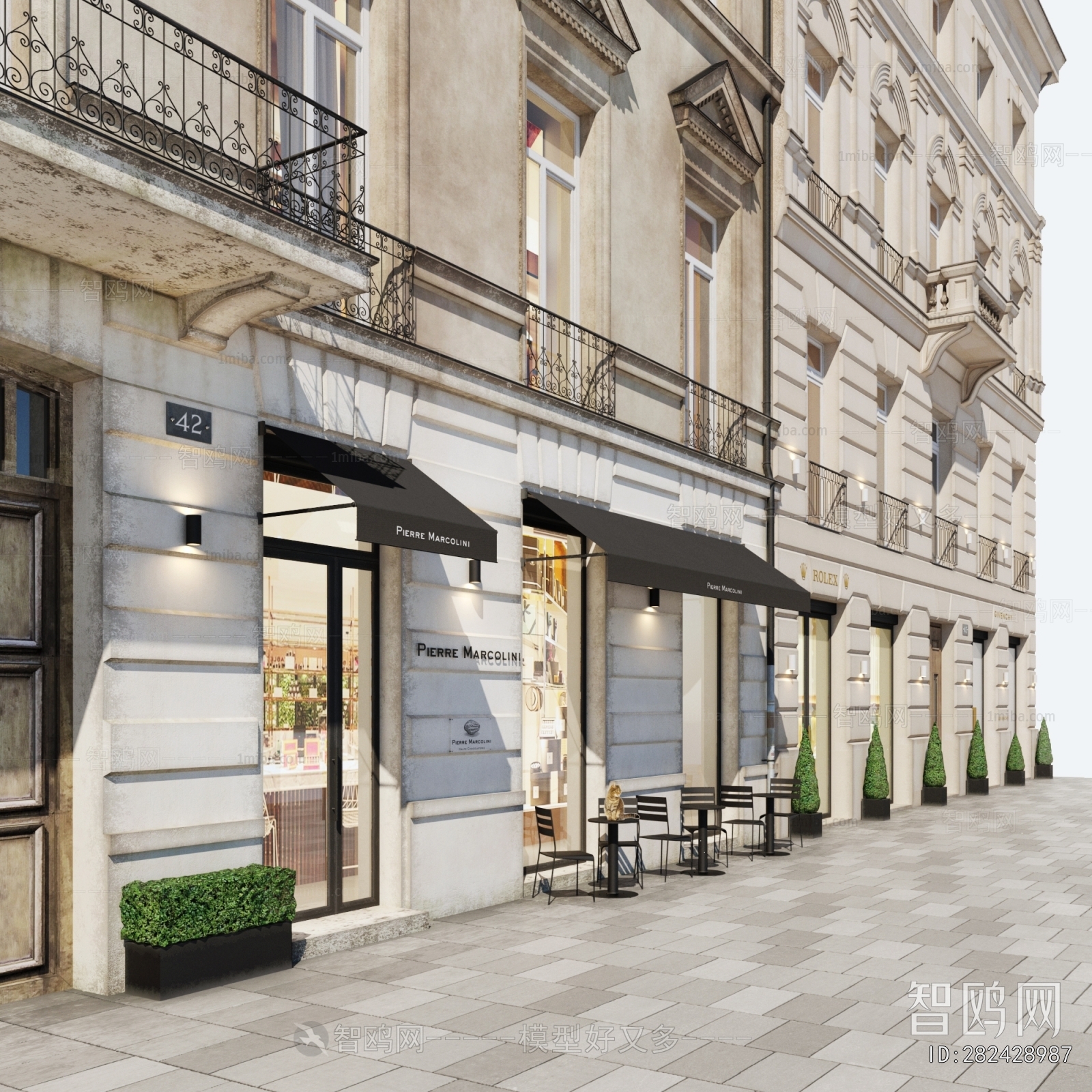 Simple European Style Building Appearance