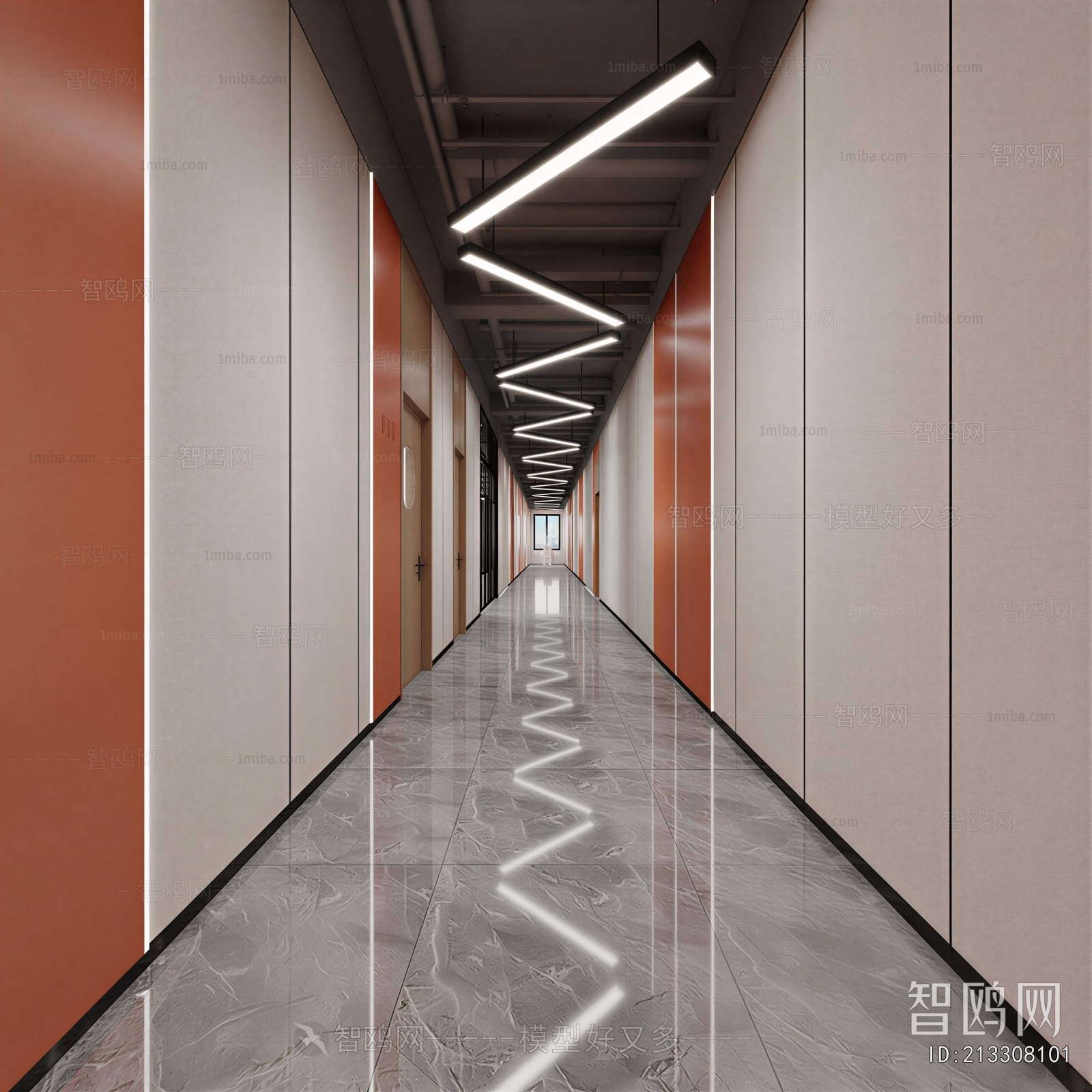 Modern Office Aisle