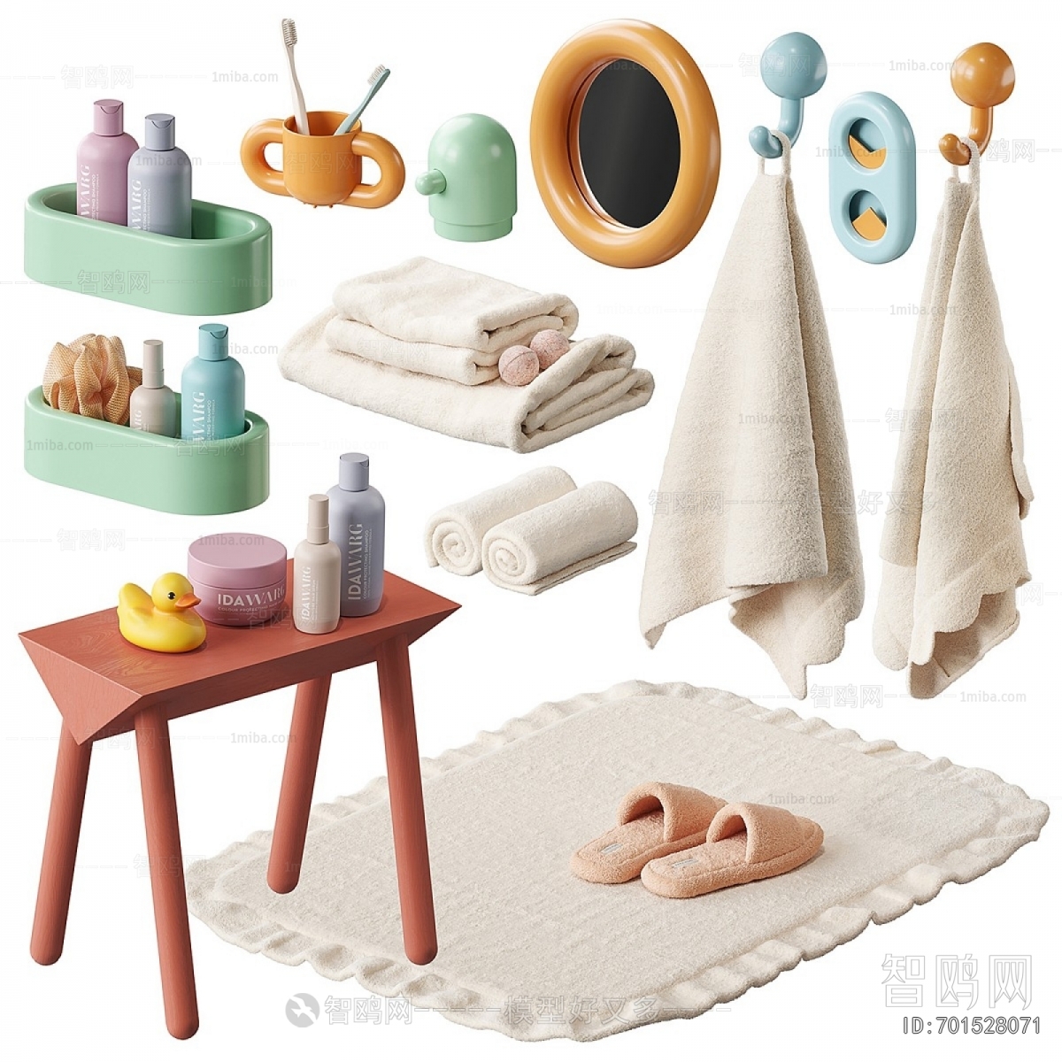 Nordic Style Bathroom Set