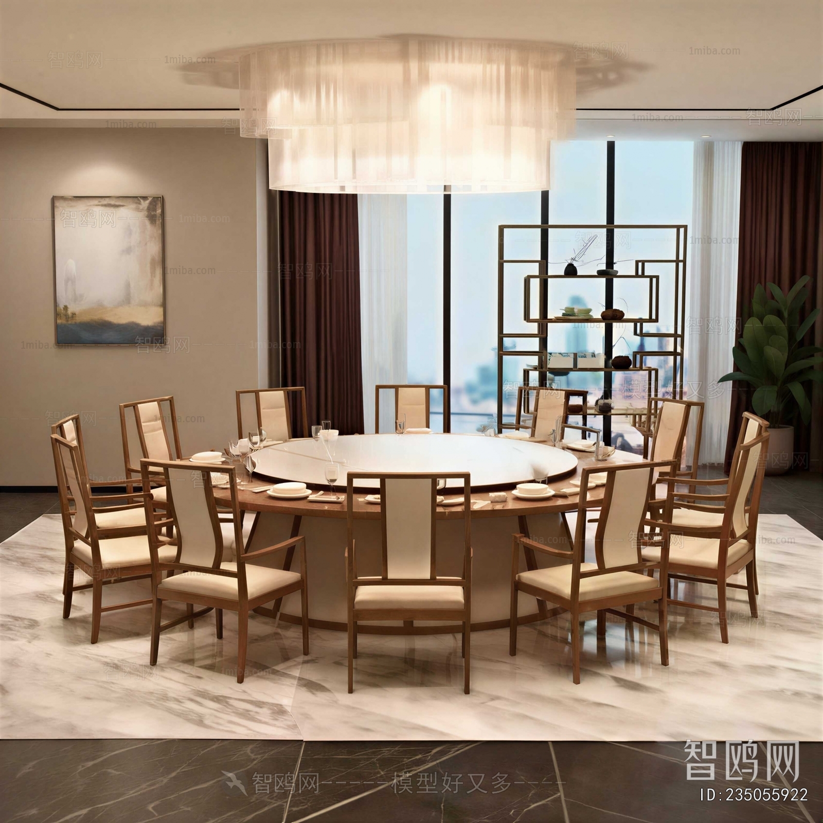 New Chinese Style Dining Room