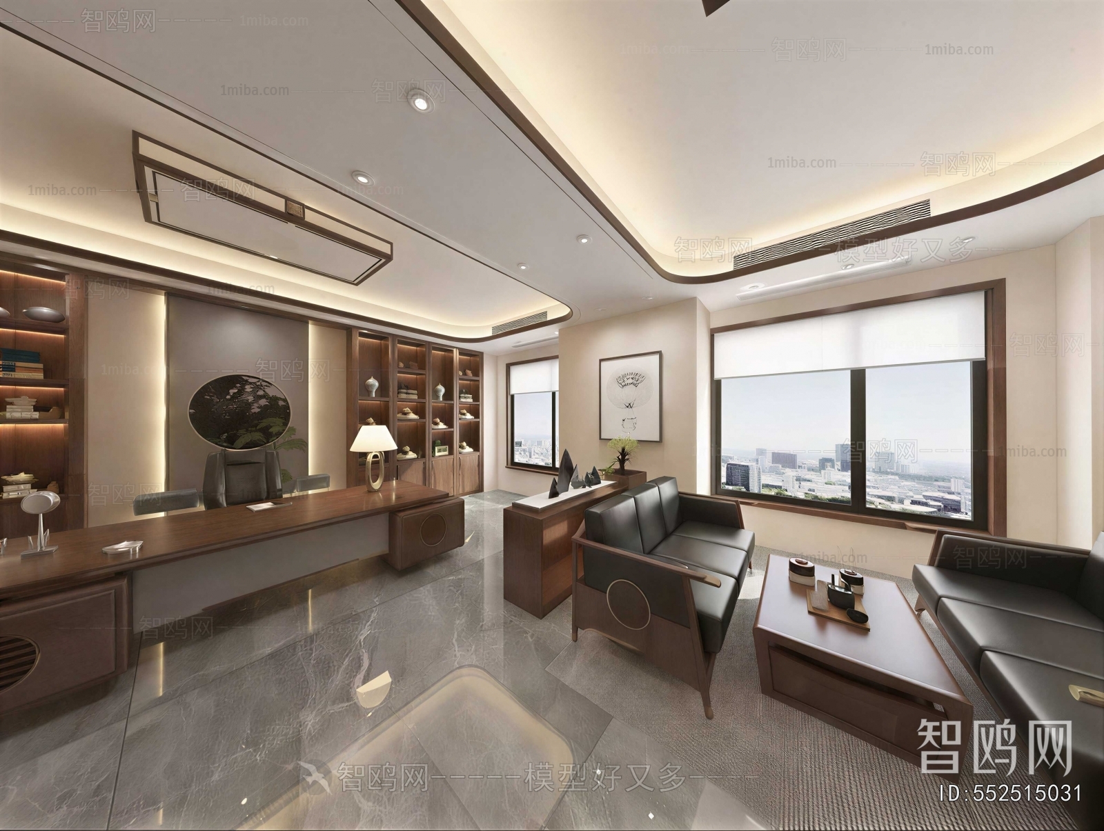 New Chinese Style Manager's Office