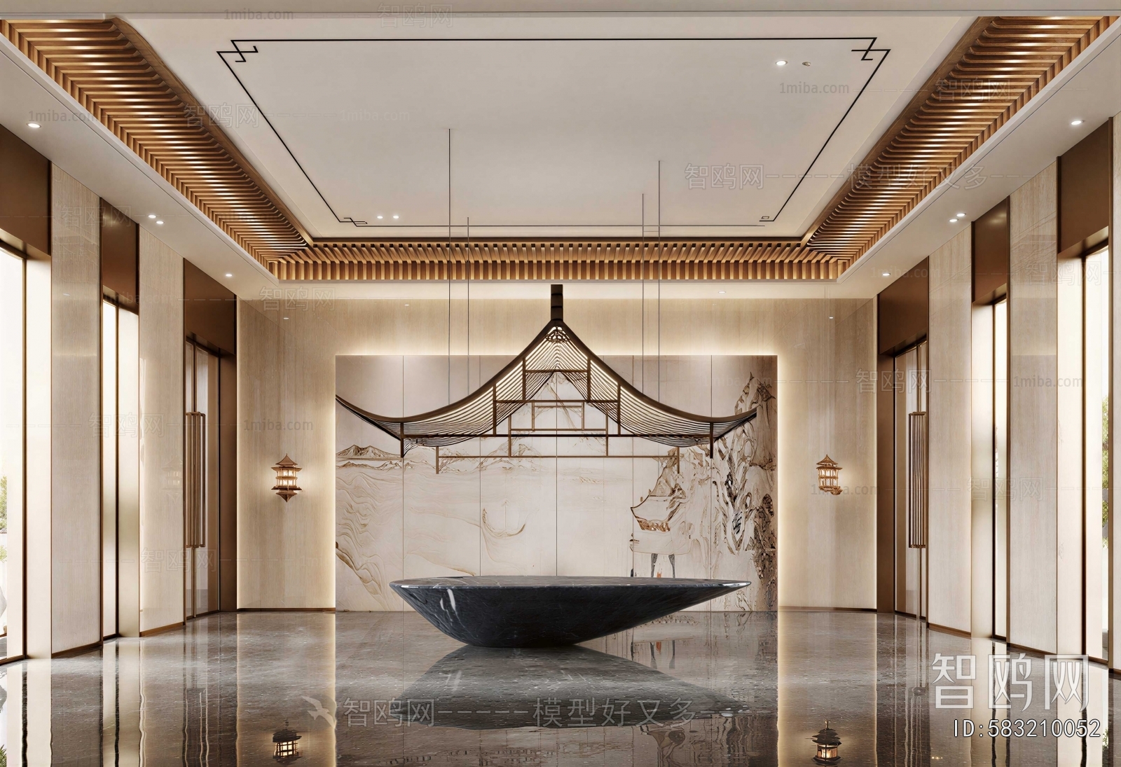 New Chinese Style Lobby Hall