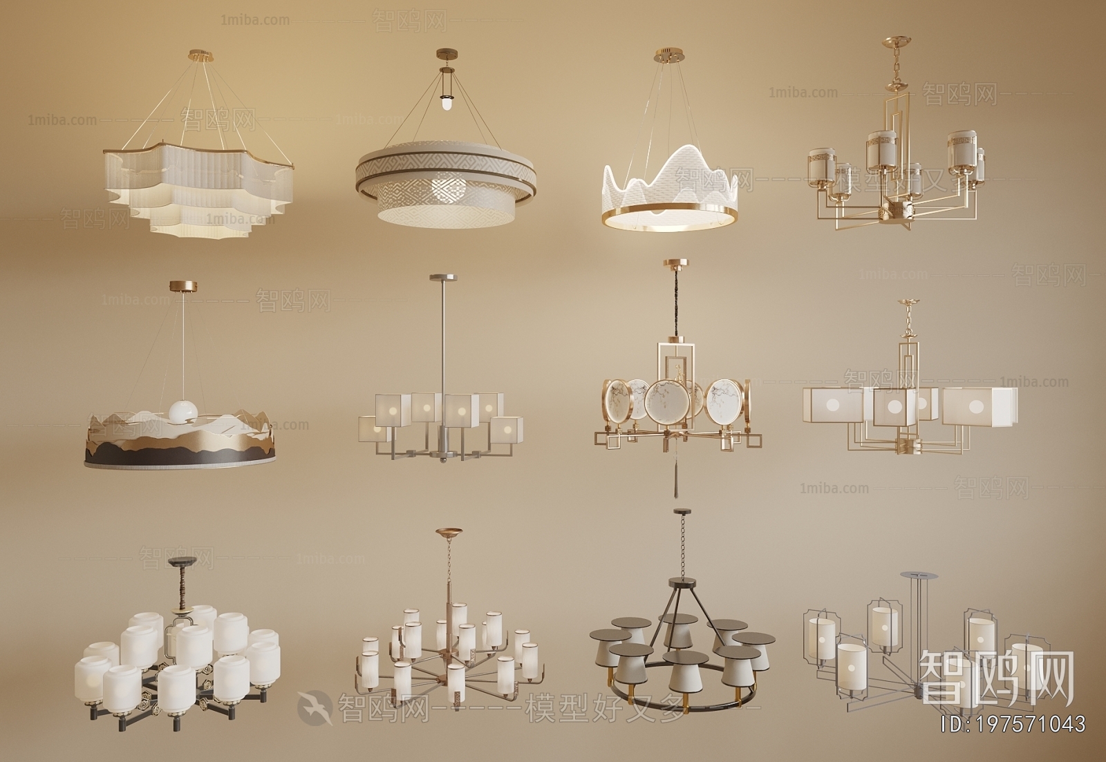 Modern New Chinese Style Droplight