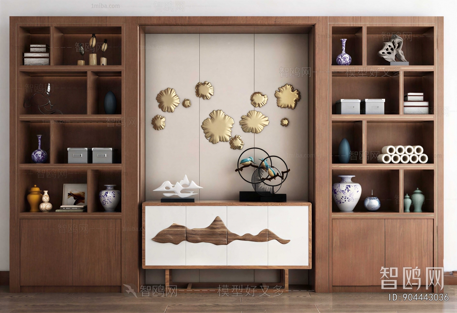 New Chinese Style Decorative Cabinet