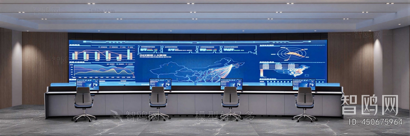 Modern Monitor Room