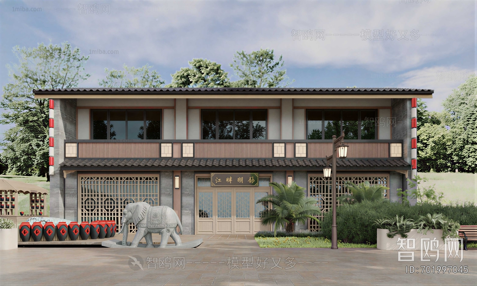 New Chinese Style Facade Element