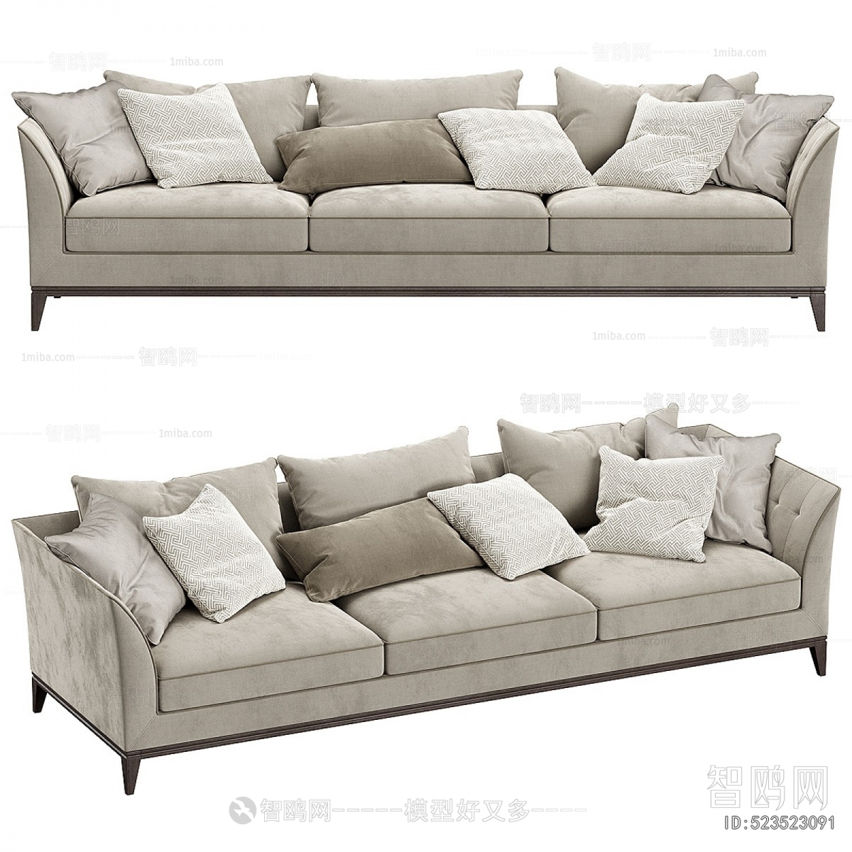 Modern Three-seat Sofa