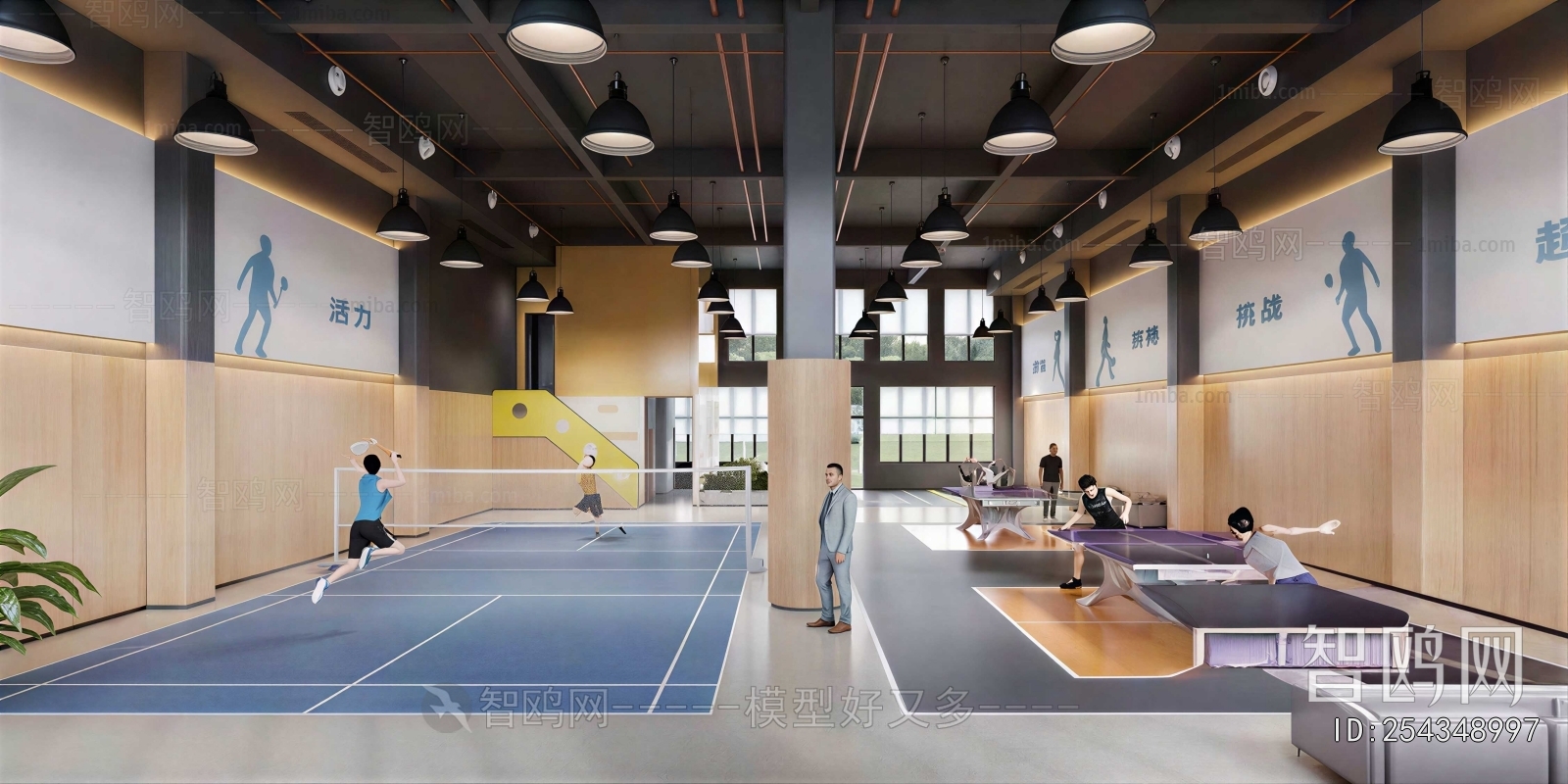 Modern Indoor Stadium