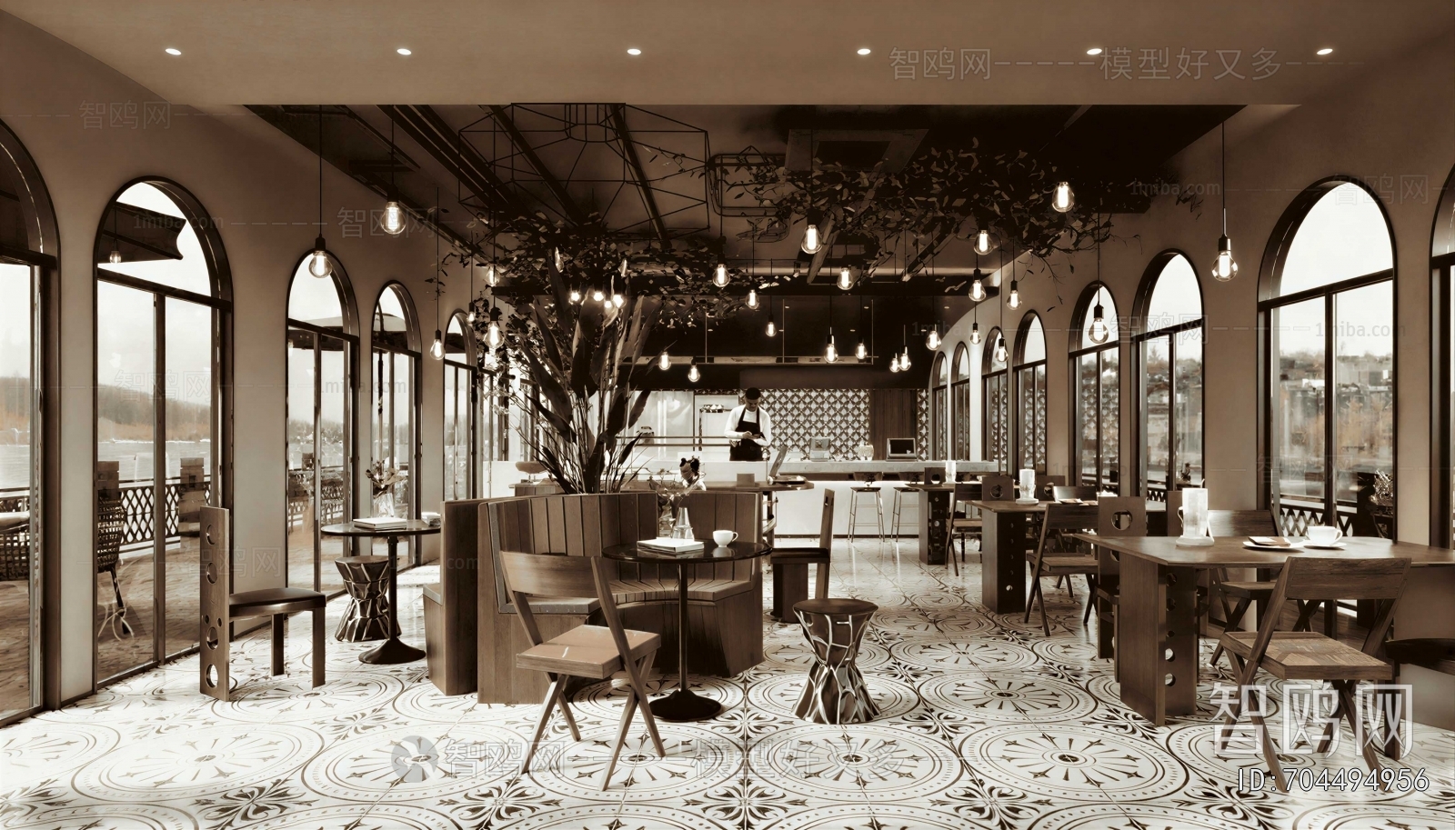 Industrial Style Cafe