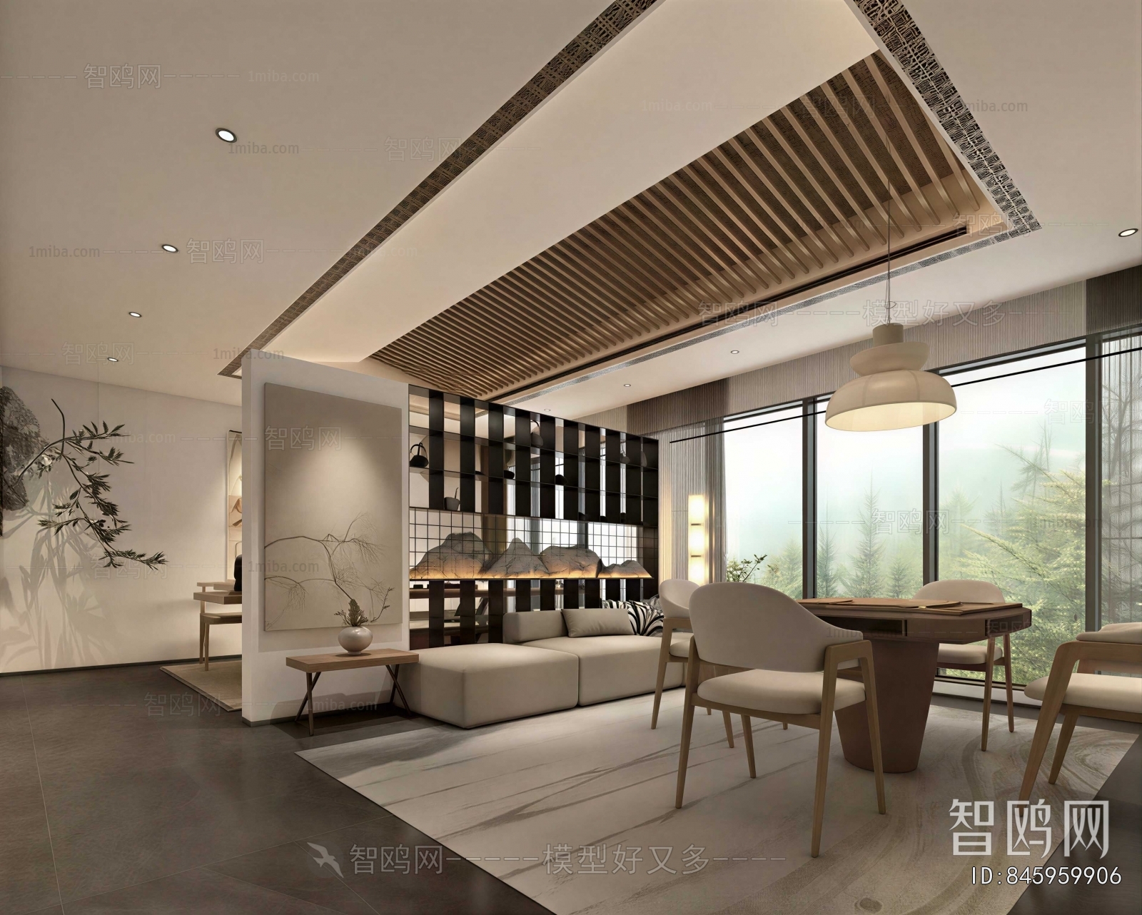 New Chinese Style Dining Room