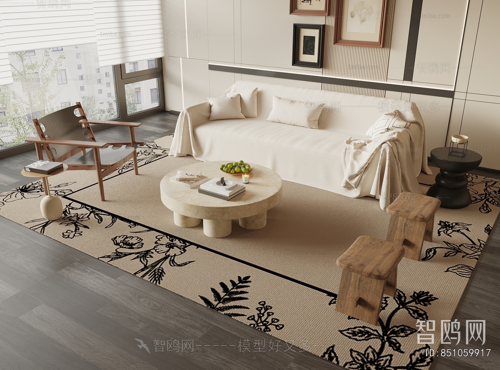 Modern Three-seat Sofa