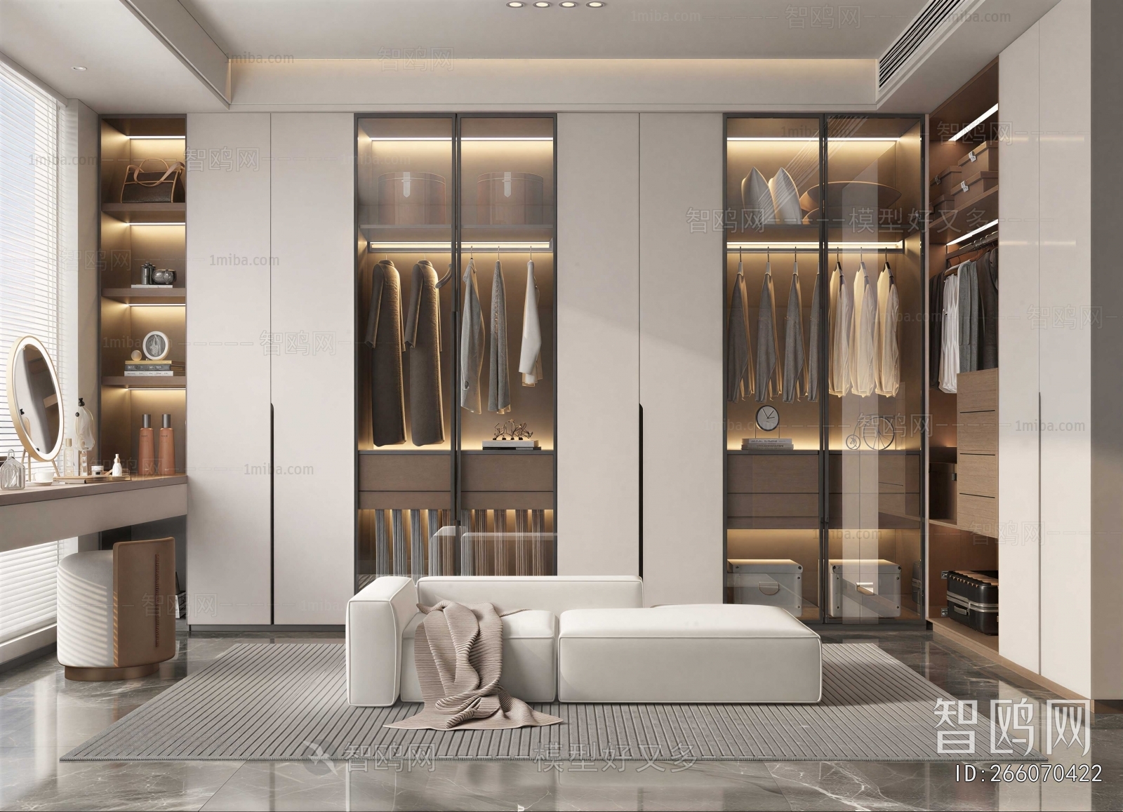 Modern Clothes Storage Area