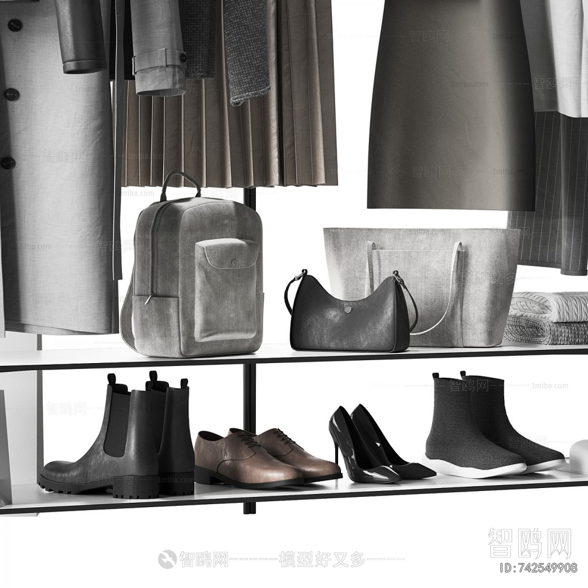 Modern Clothes, Bags And Shoes