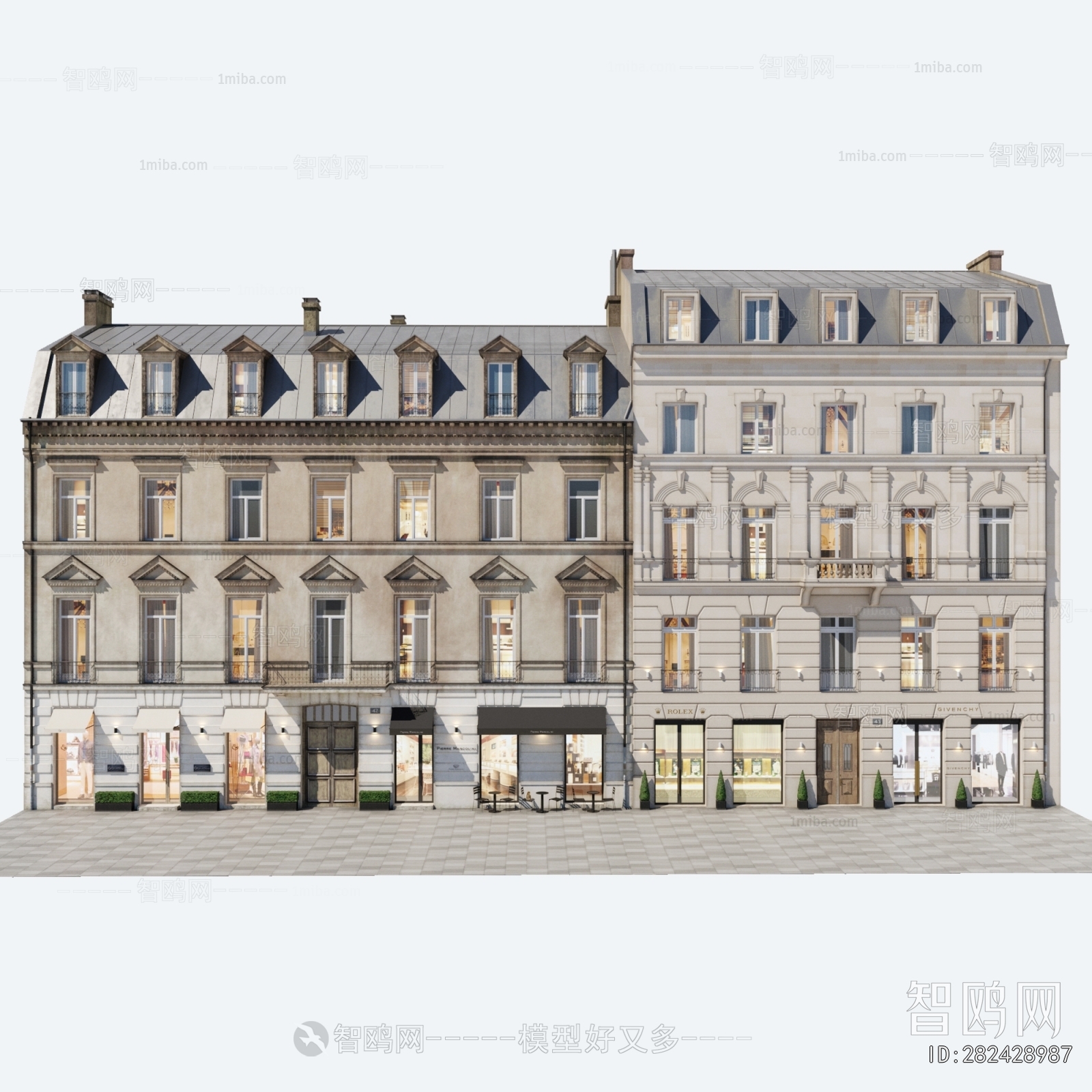 Simple European Style Building Appearance