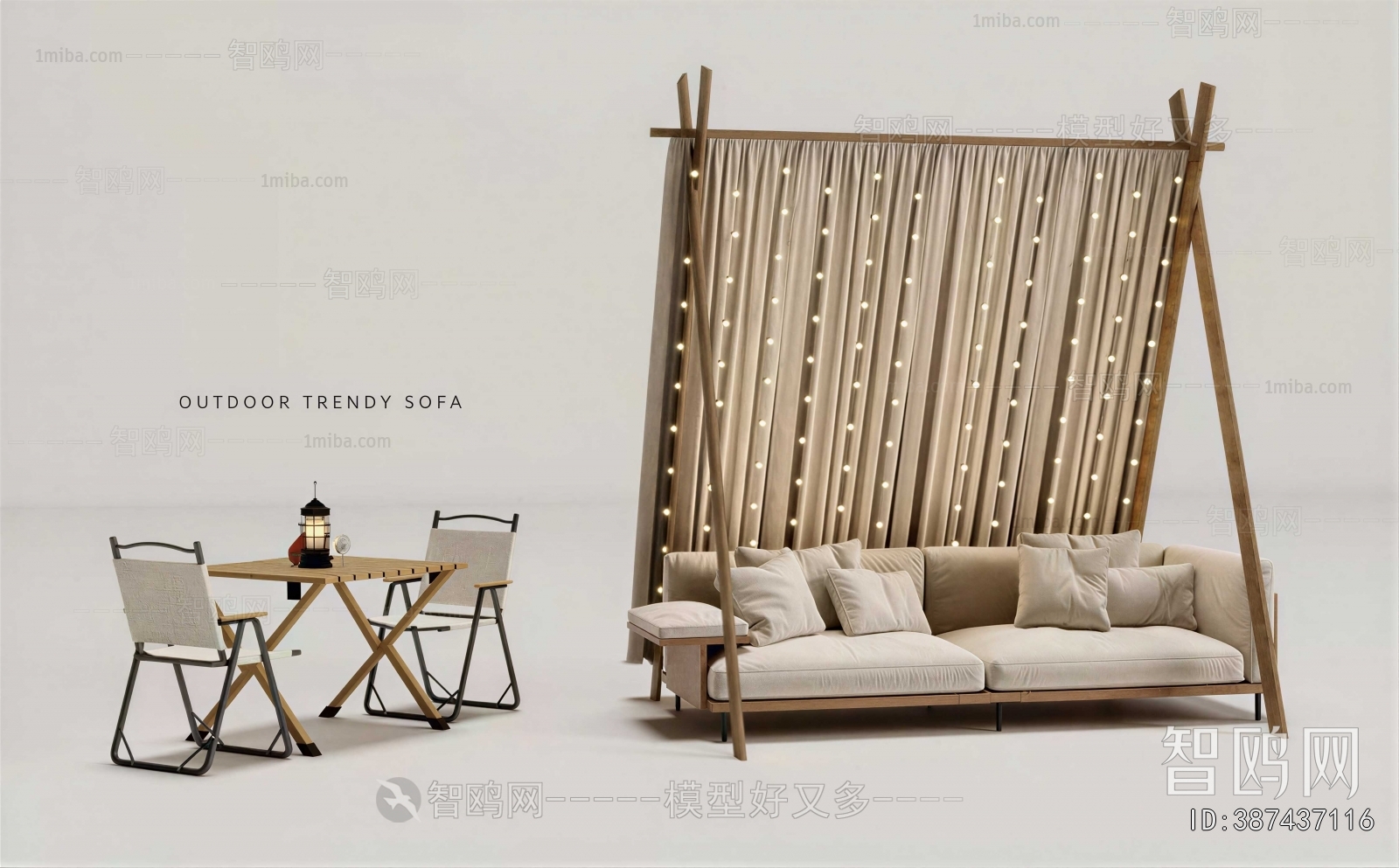 Modern Wabi-sabi Style Outdoor Tables And Chairs