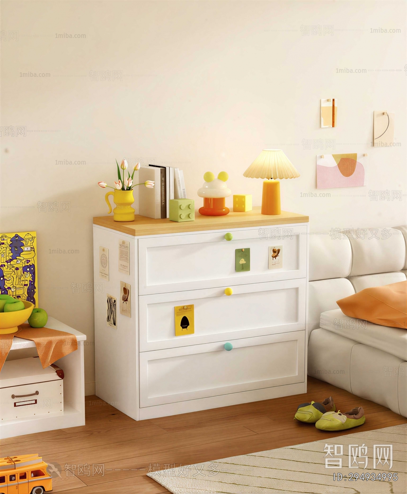 Modern Bedside Cupboard