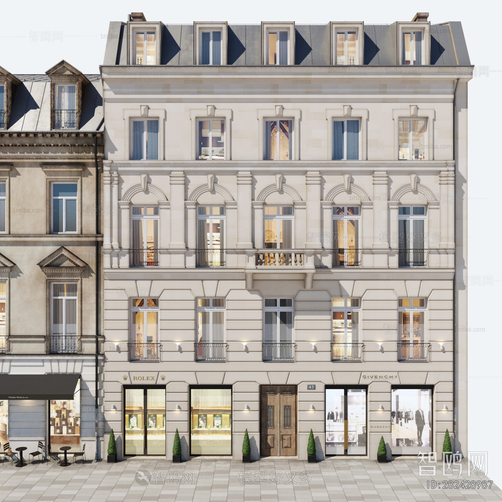 Simple European Style Building Appearance