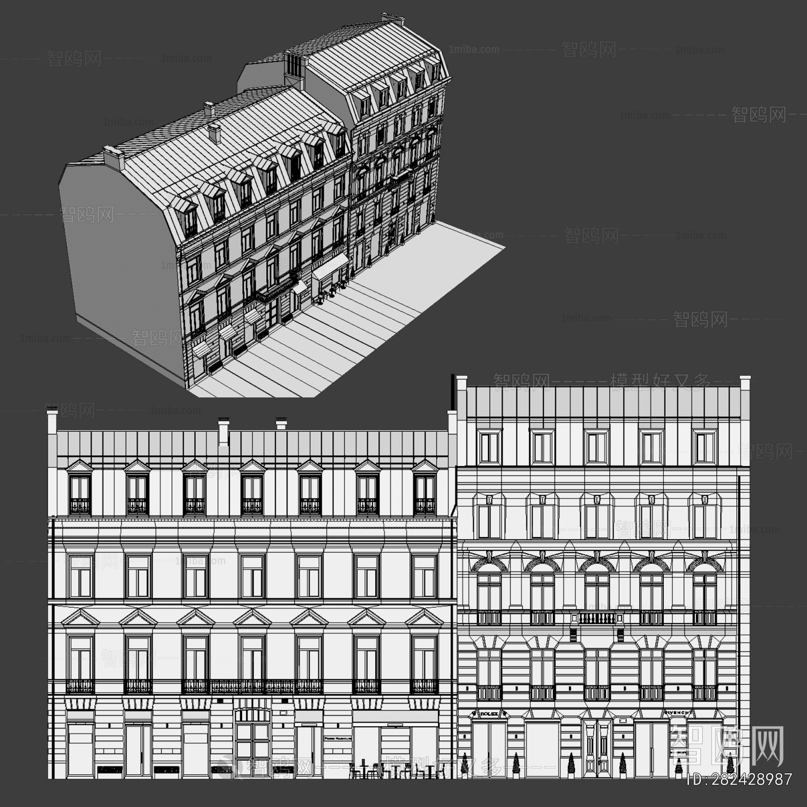 Simple European Style Building Appearance