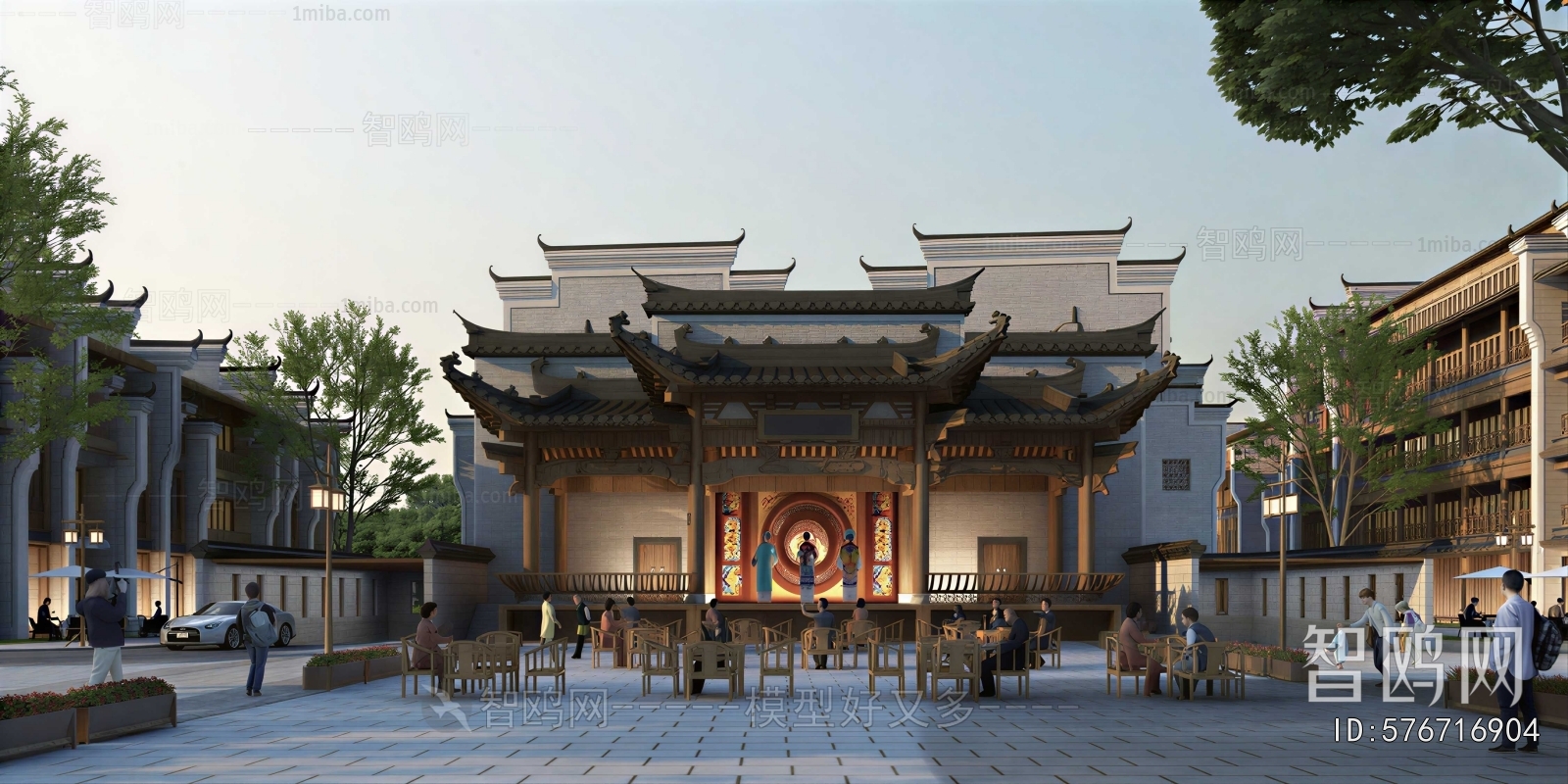 New Chinese Style Courtyard/landscape