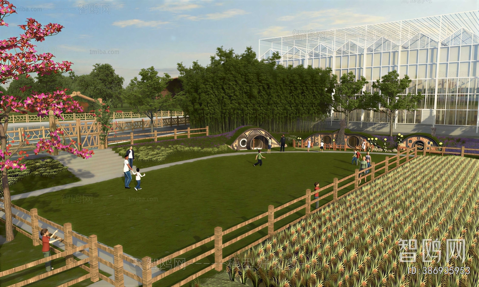 Modern Park Landscape