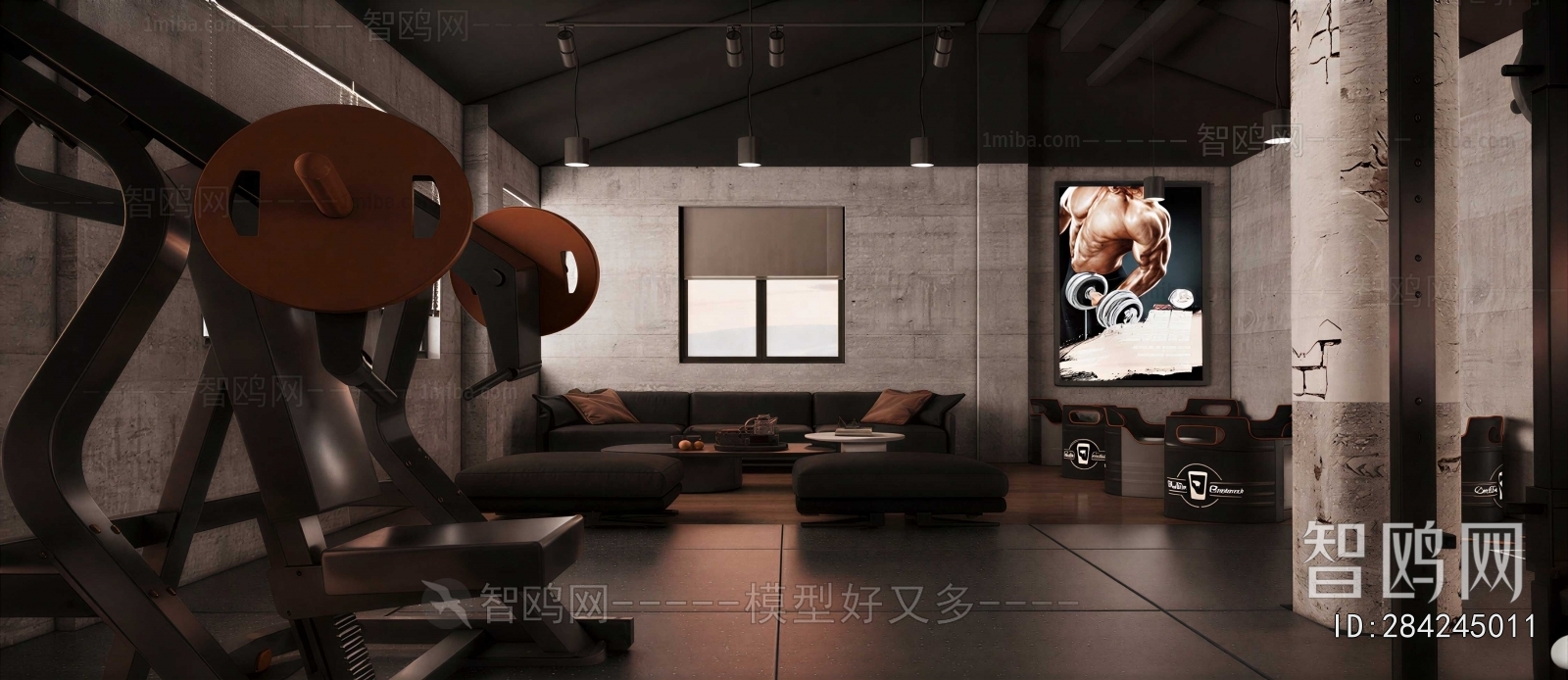 Industrial Style Gym