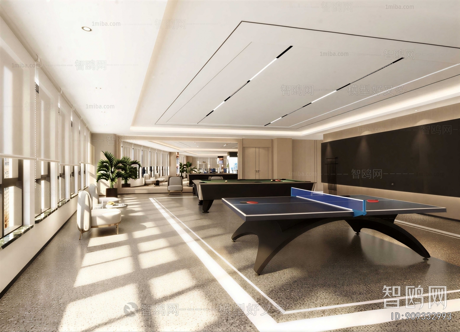 Modern Billiard Room