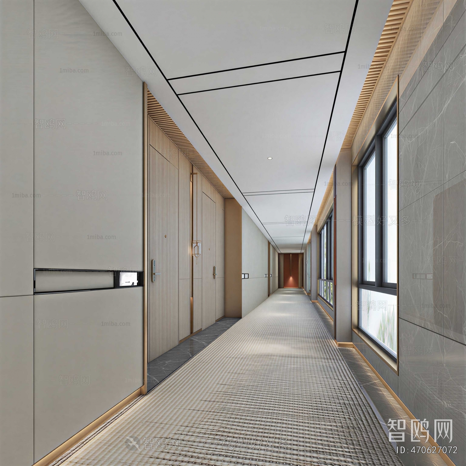 Modern Office Aisle