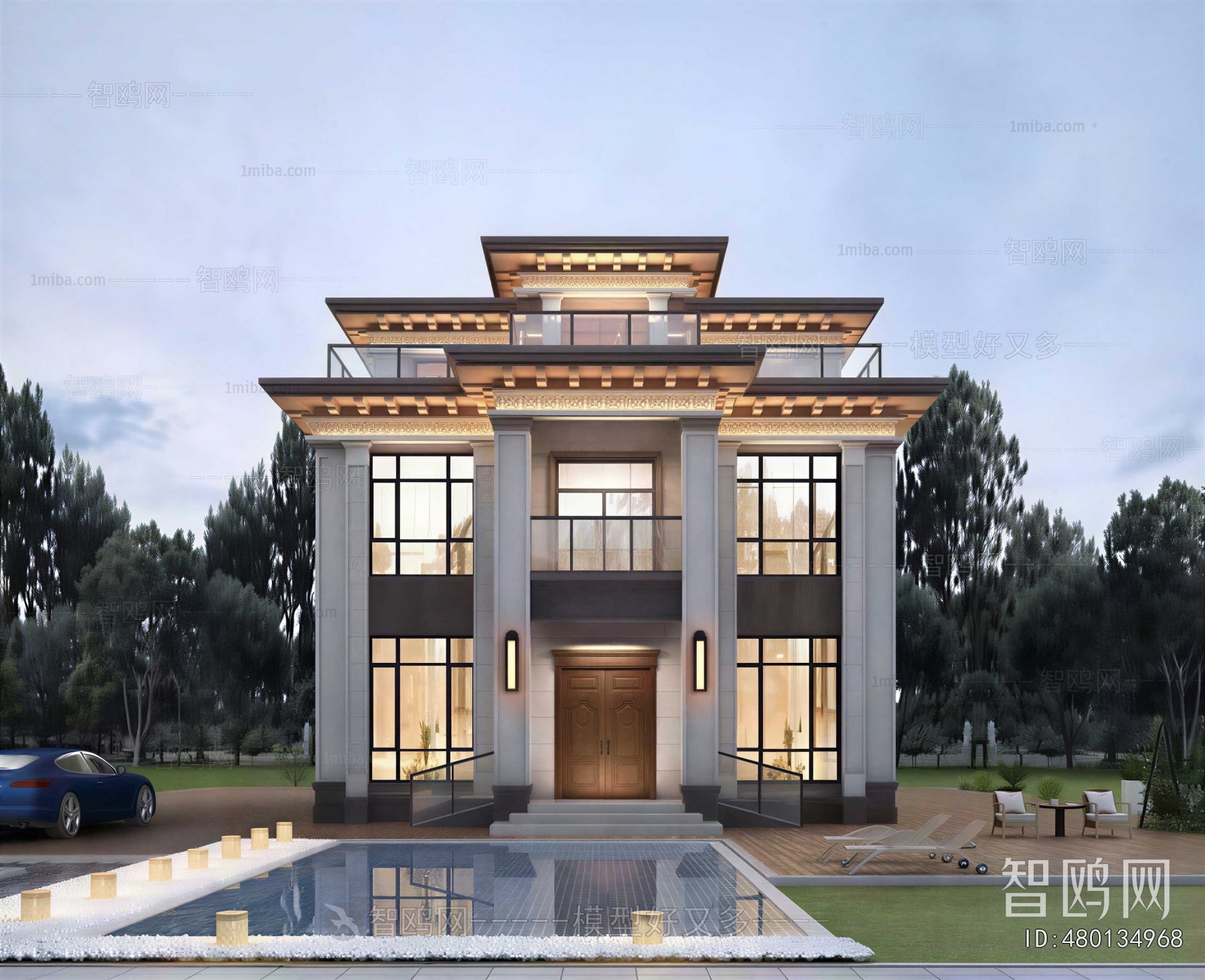 New Chinese Style Detached Villa
