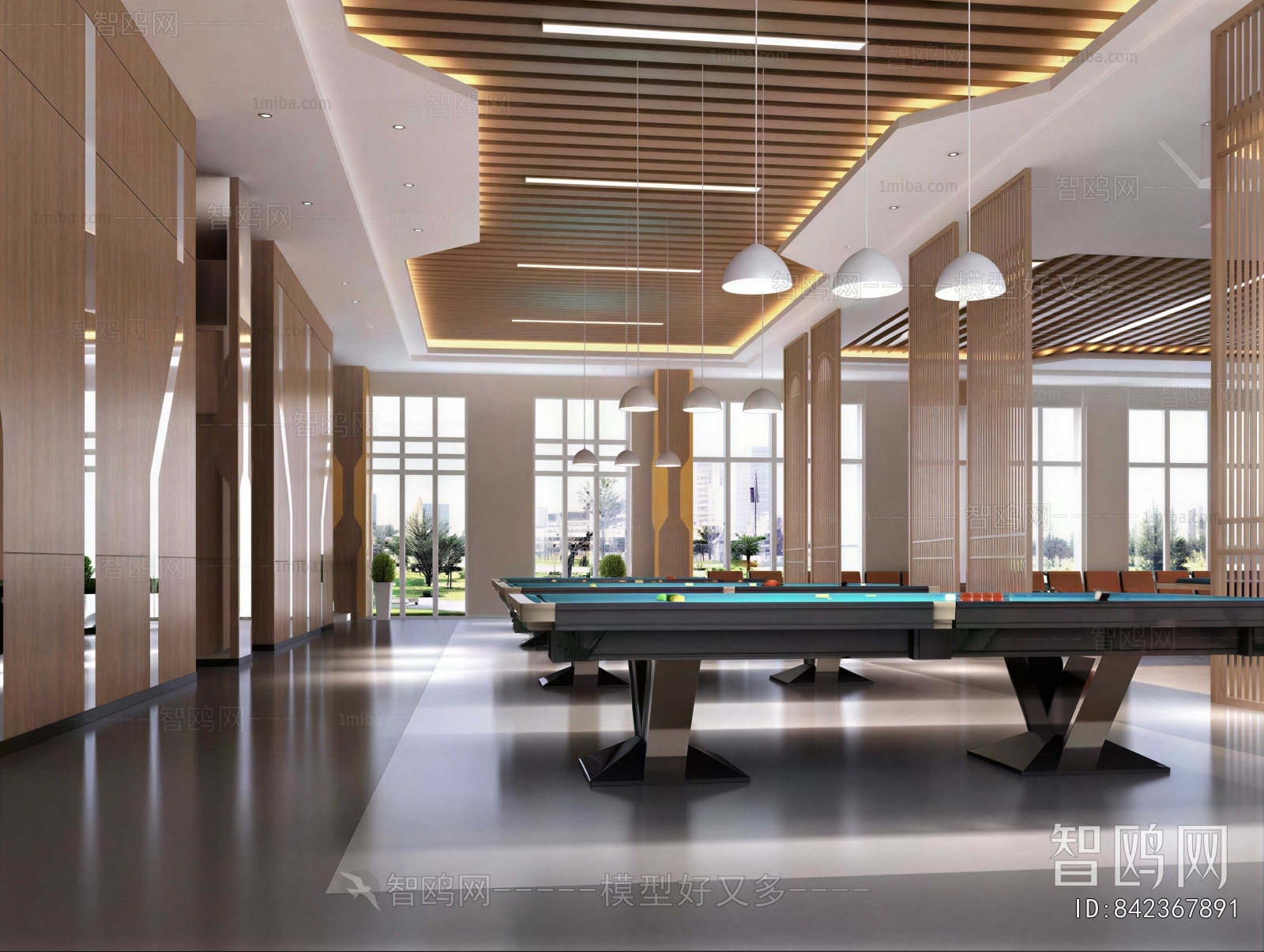 Modern Billiard Room