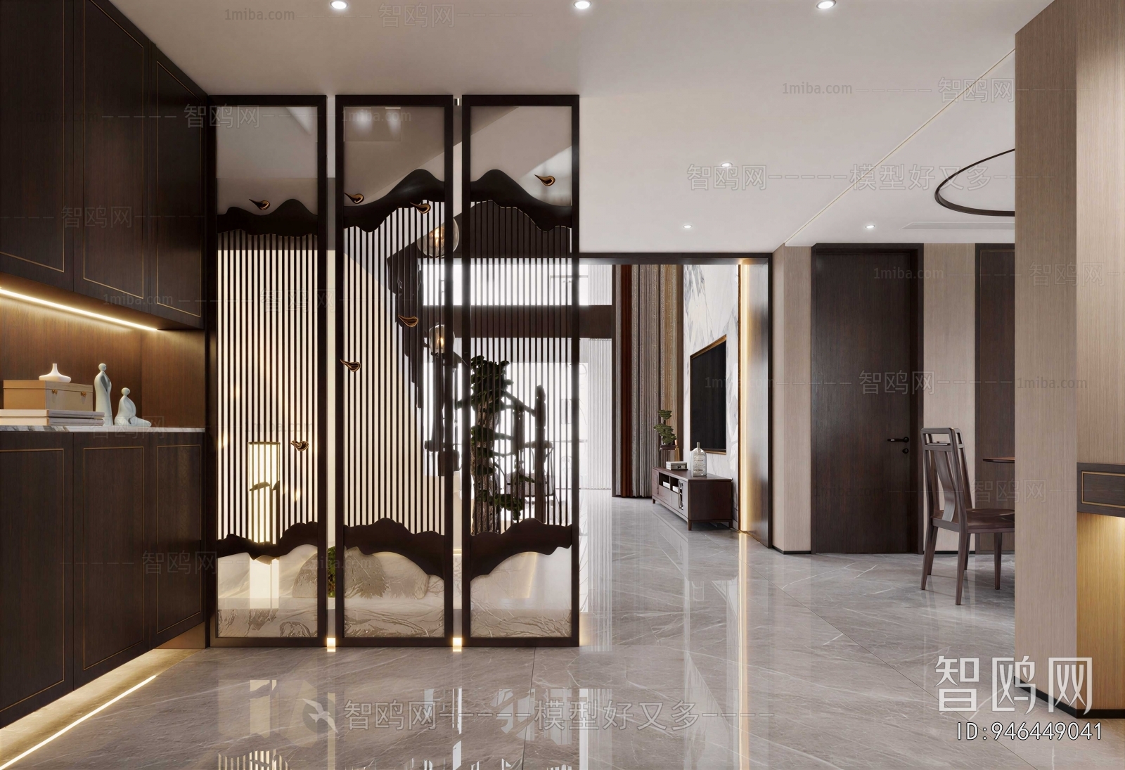 New Chinese Style Hallway
