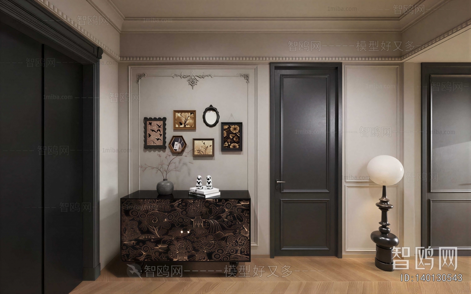 French Style Entrance Cabinet