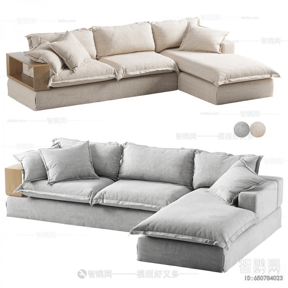 Modern Three-seat Sofa