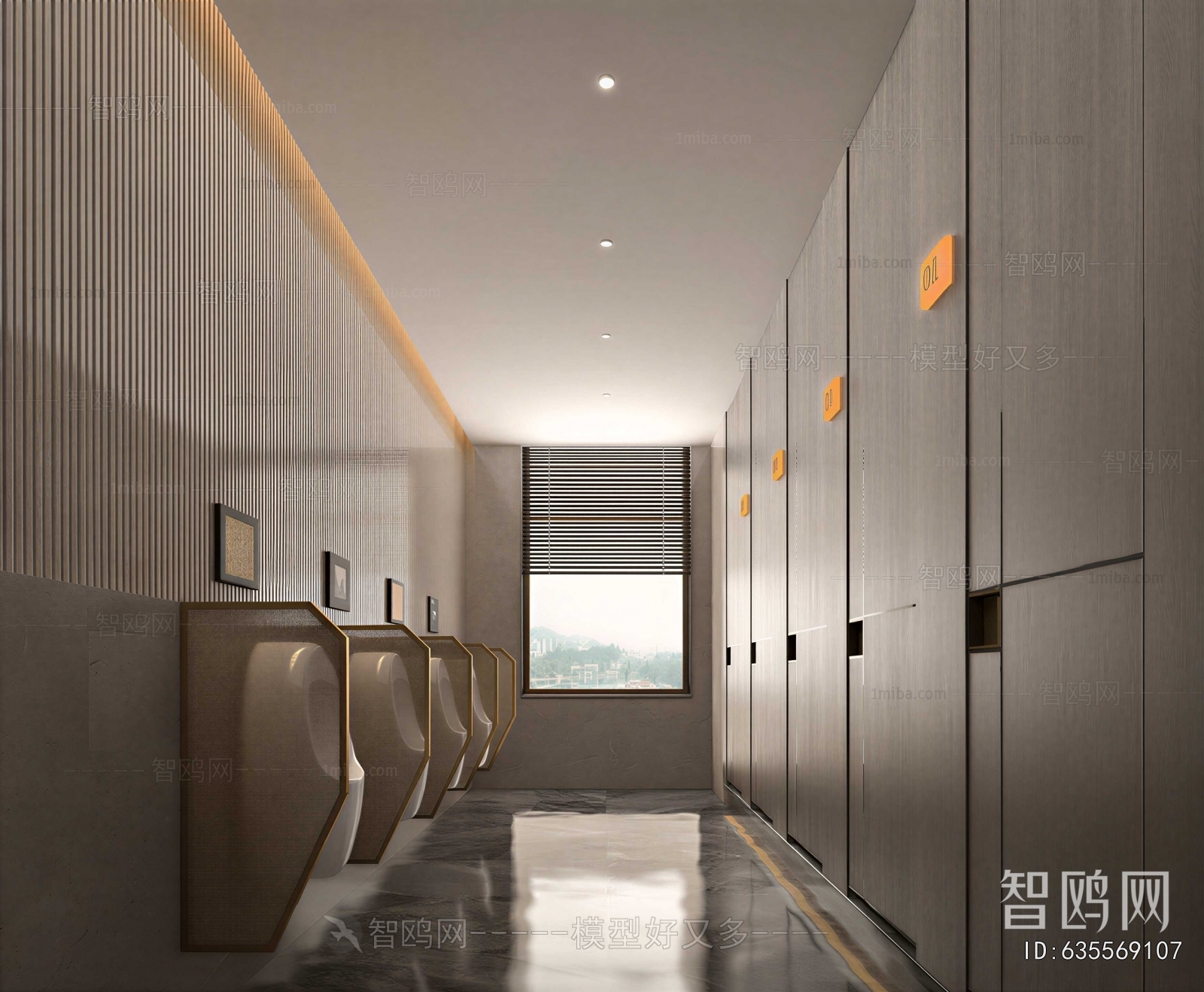 Modern Public Toilet