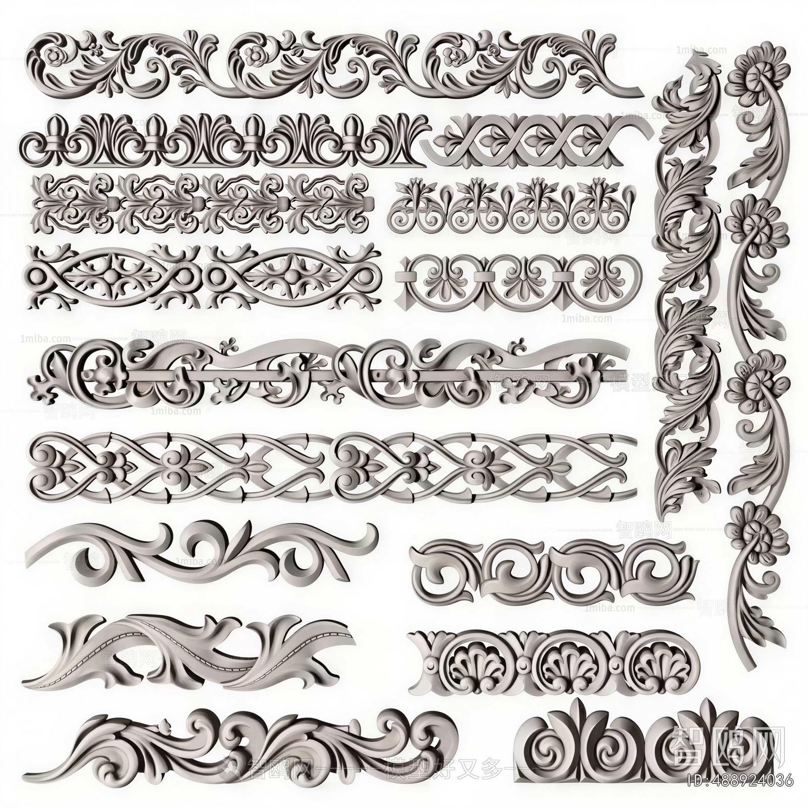 Simple European Style Carving
