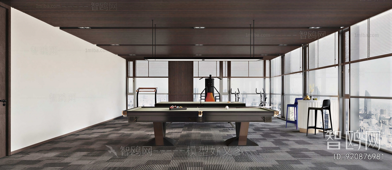 Modern Billiards Room