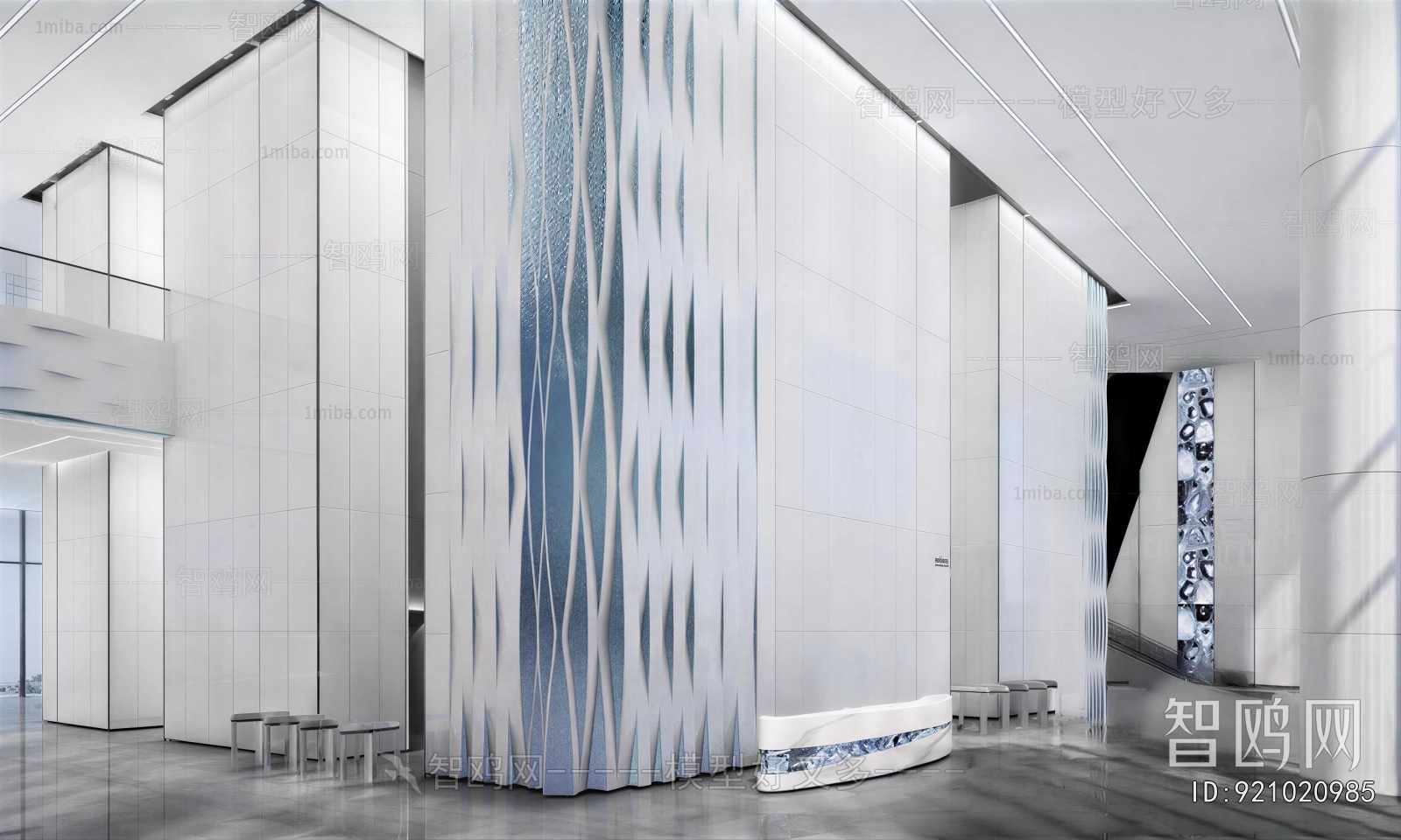 Modern Office Reception Desk