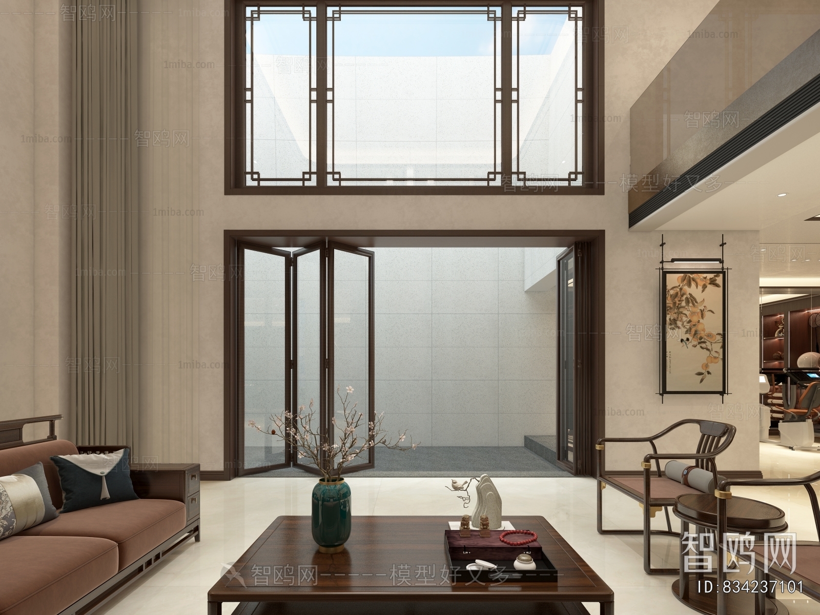 New Chinese Style A Living Room