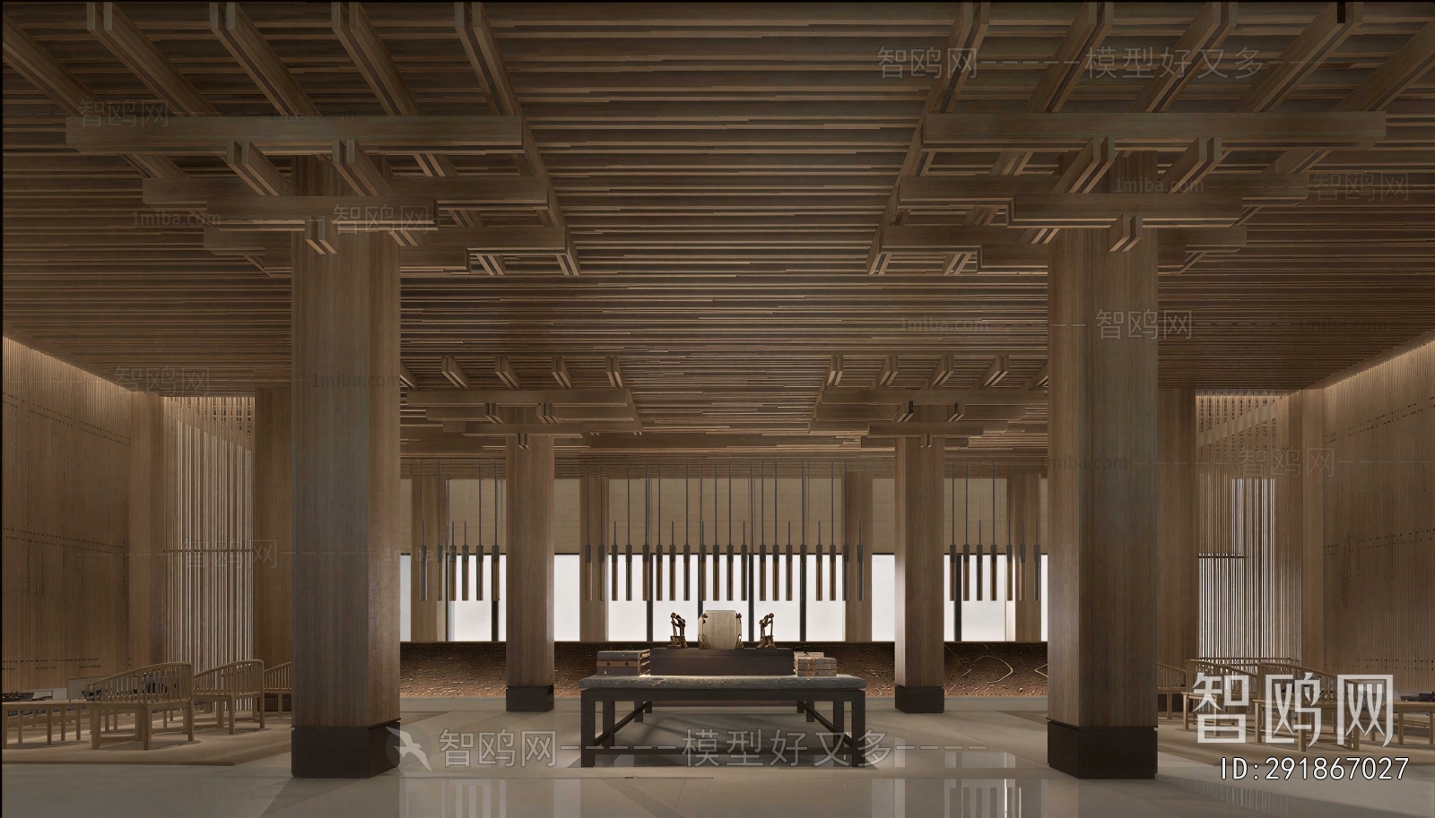 New Chinese Style Chinese Style Lobby Hall