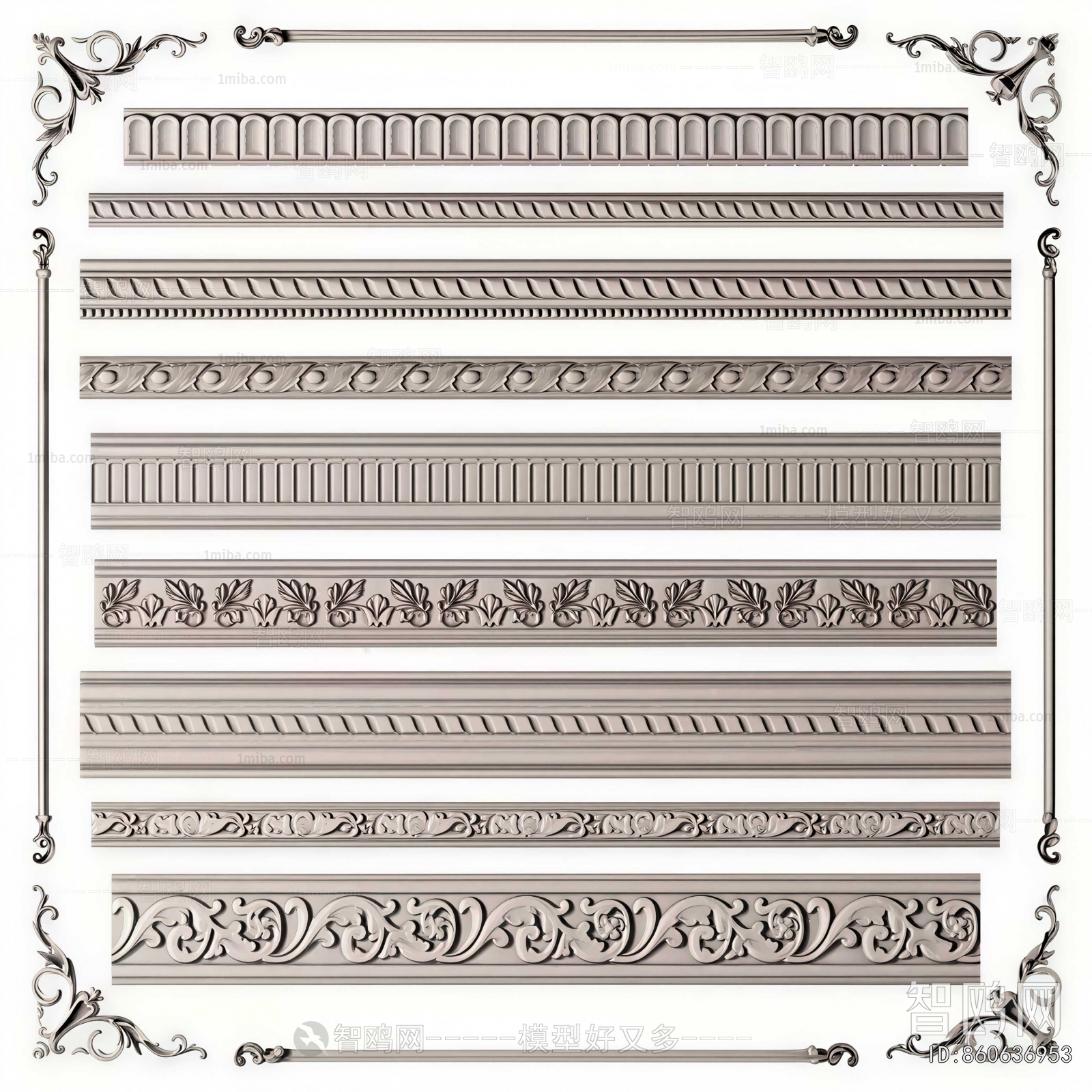 Simple European Style Carving